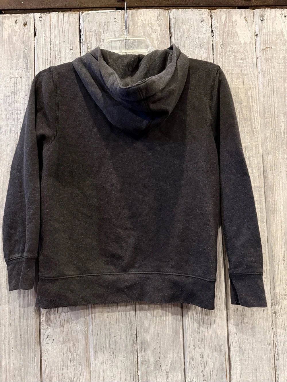 GAP Kids Gray Zip-Up Hoodie with Blue Logo